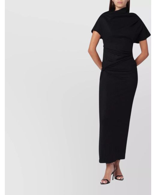 Entire studios Black Wool Maxi Dress
