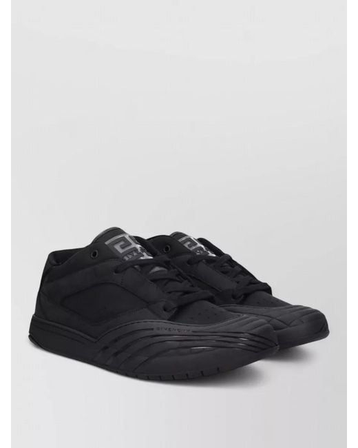 Givenchy Black Fabric Low-Top Sneakers for men