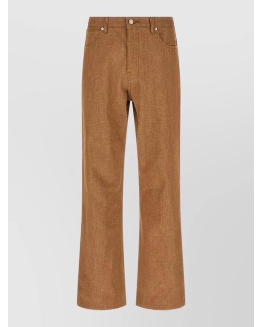 A.P.C. Brown Denim Straight-Leg Jeans for men