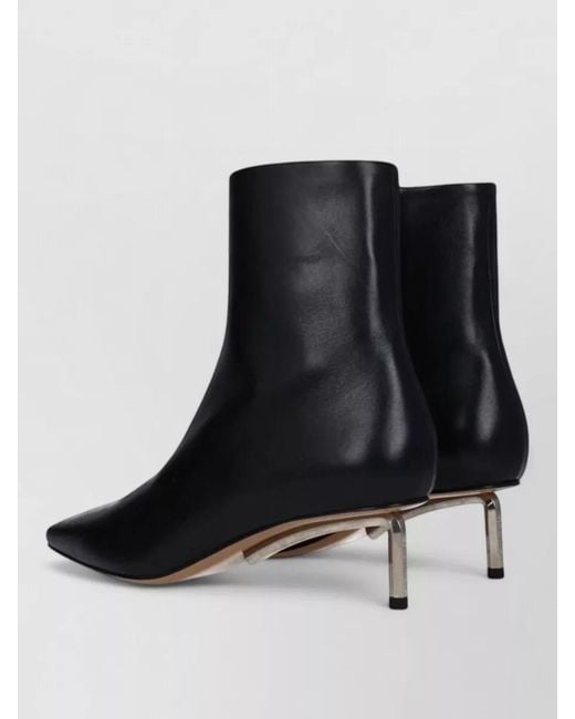Off-White c/o Virgil Abloh Black Leather Ankle Boots
