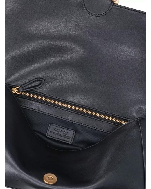 Pinko Gray Love Bag Clutch Bag