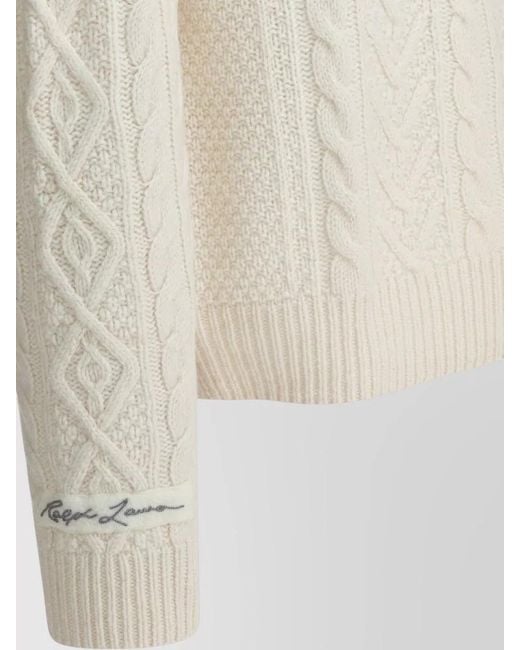 Polo Ralph Lauren White Round-Neck Knitwear for men