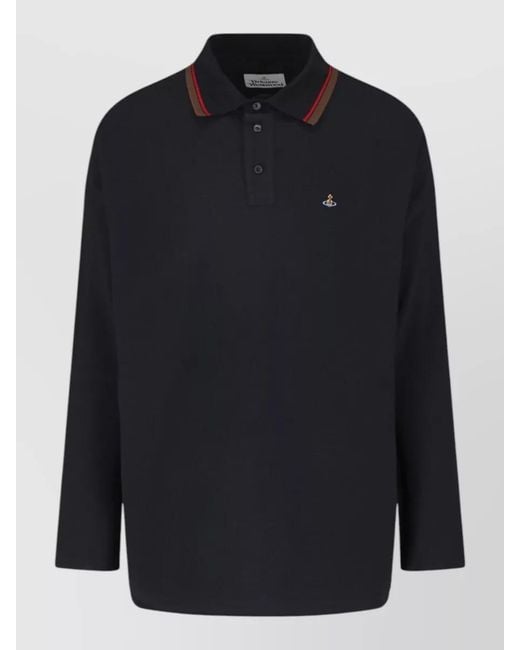 Vivienne Westwood Blue Short-Sleeve Polo Shirt for men