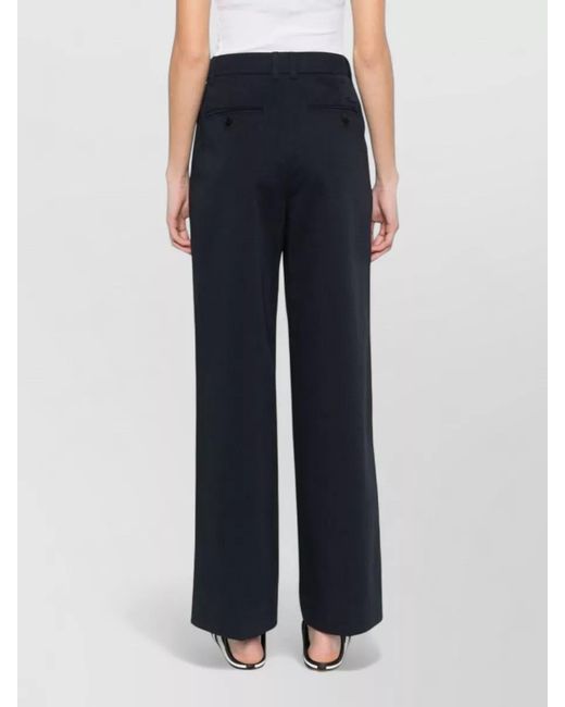 DUNST Blue Cotton Blend Chinos Tailored Trousers