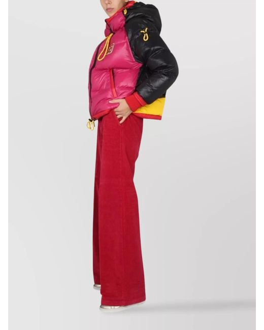 DSquared² Red Wide-Leg Trousers
