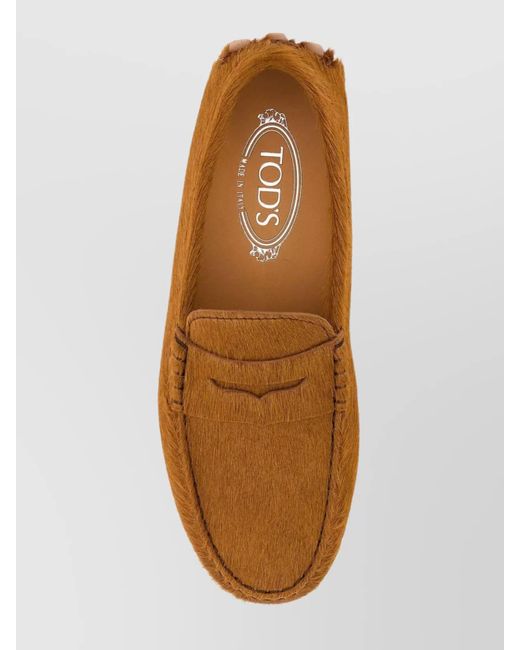 Tod's Brown Leather Loafers