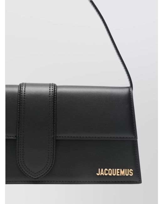 Jacquemus Black Le Bambino Long Leather Shoulder Bag