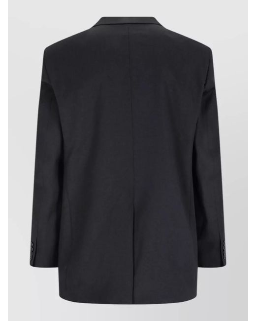 sunflower Black Tailored Blazer Chest Pocket Front Flap for men