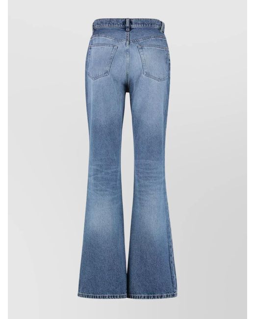 A.P.C. Blue Denim High-Rise Flared Trousers