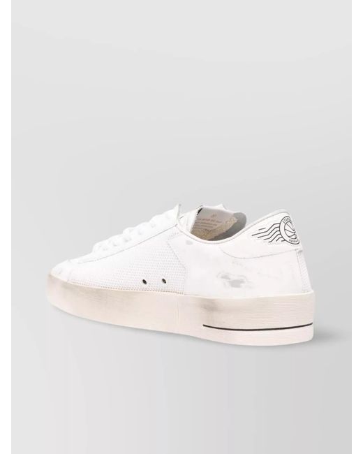 Golden Goose Deluxe Brand White Leather Low-Top Sneakers for men