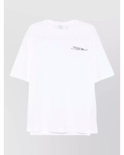 Off-White c/o Virgil Abloh White Virgil Abloh T Shirt Crew Neck Print for men