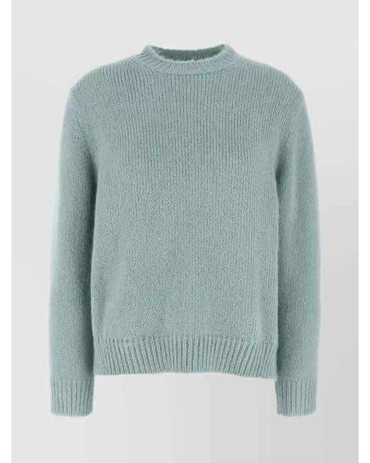 Jil Sander Green Crewneck Sweater