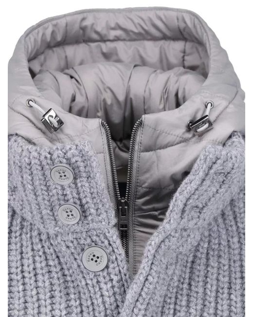 Herno Blue Wool Cardigan for men
