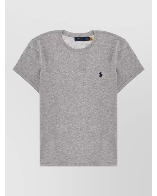Polo Ralph Lauren Gray Logo Cotton T-Shirt