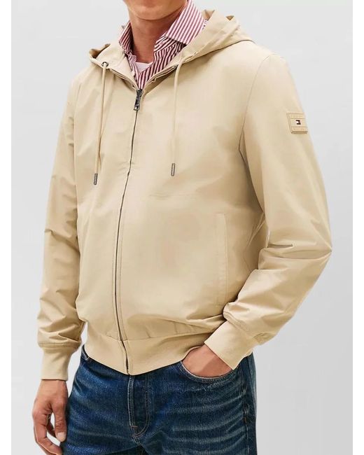 Tommy Hilfiger Natural Reversible Hood Jacket Ribbed Cuffs Pockets for men