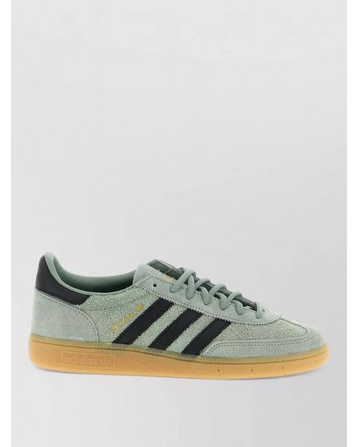 Adidas Originals Green Leather Low-Top Sneakers for men