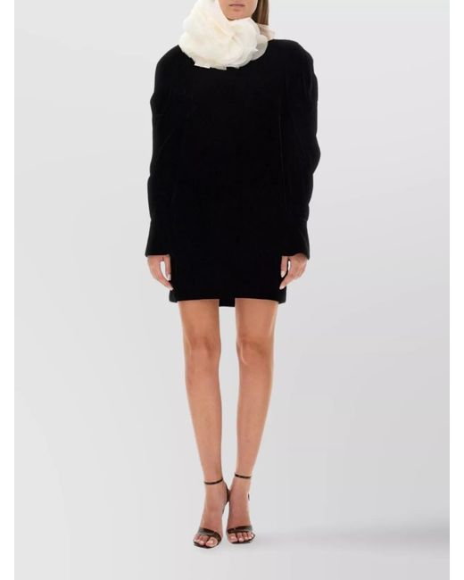 Nina Ricci Black Slim-Fit Mini Dress