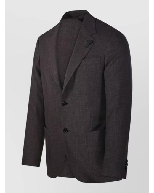 Lardini Black Single Breasted Suit for men