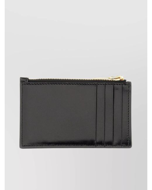 McQueen Gray Leather Zipped Cardholder