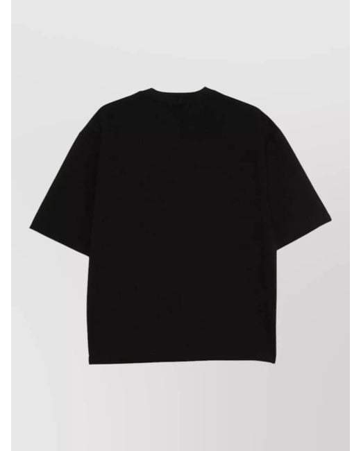 Emporio Armani Black Short Sleeve Crew Neck Regular Fit Shirt for men