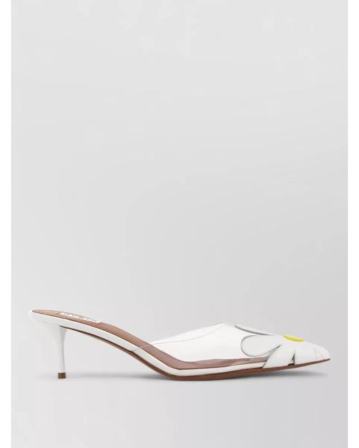 Alaïa Multicolor Pvc Leather Mules Kitten Heel Open Toe