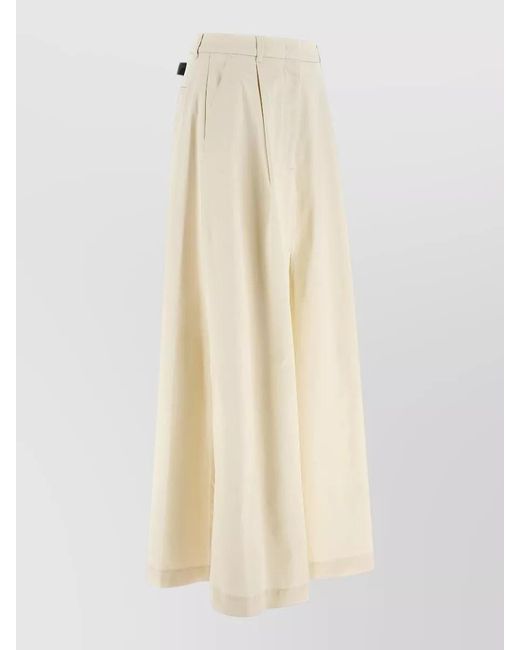 Thelatest Natural Cotton Flared Maxi Skirt