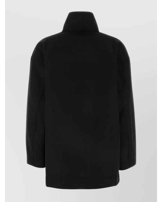 Bottega Veneta Black Wool Fitted Jacket