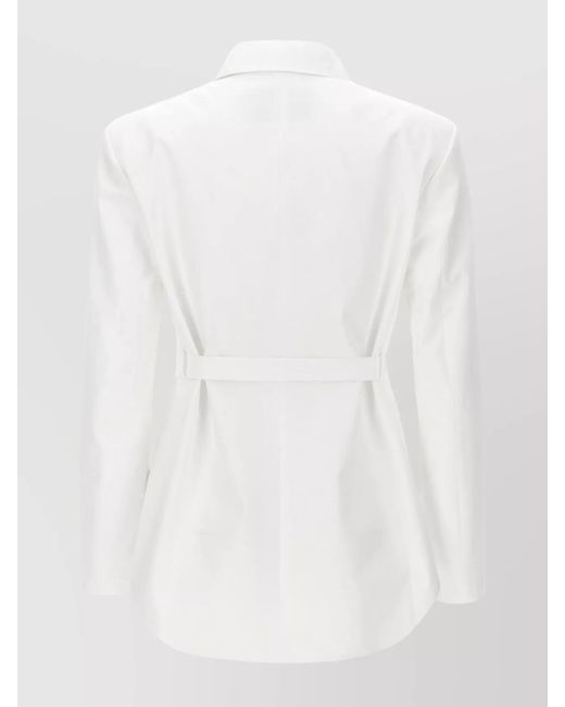 Valentino Garavani White Cotton Overcoat