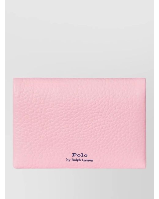 Ralph Lauren Pink Leather Cardholder