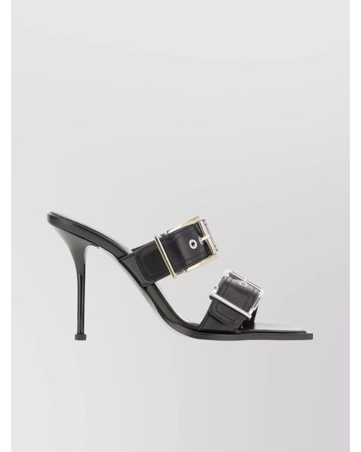 McQueen Multicolor Leather Stiletto Sandals