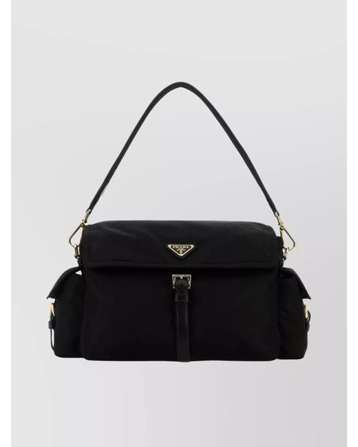 Prada Black Re-Nylon Shoulder Bag Adjustable Strap
