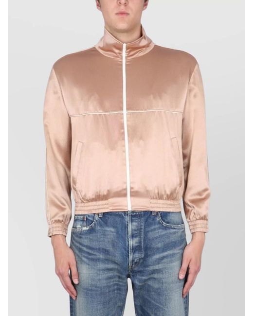 Saint Laurent Blue Teddy Zip Jacket for men