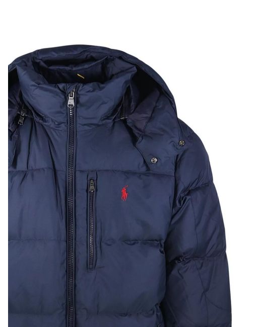 Ralph Lauren Blue Quilted Puffer Jacket for men