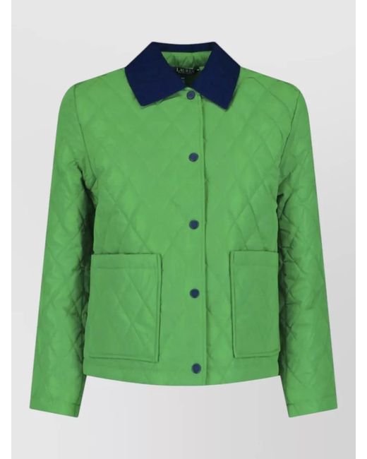 Ralph Lauren Green Single-Breasted Coat