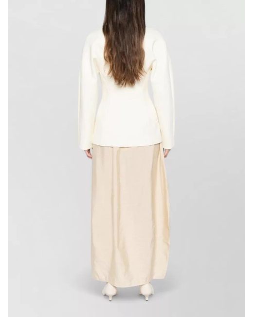 Jacquemus Natural Chale Wool Blend Single Breasted Jacket