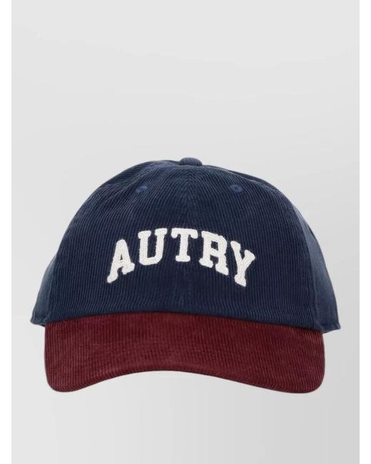 Autry Blue Casual Cap Curved Brim Two Tone Design