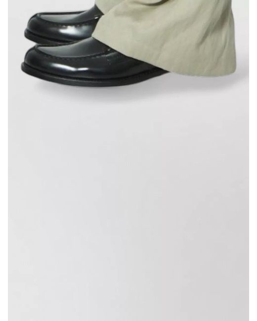 Willy Chavarria Natural Toluca Relaxed Cotton Blend Wide Leg Trousers for men