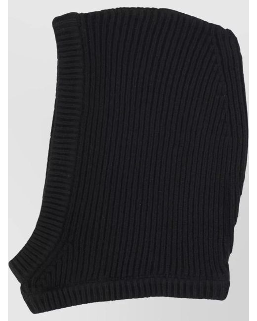 Rick Owens Black Cashmere Hood