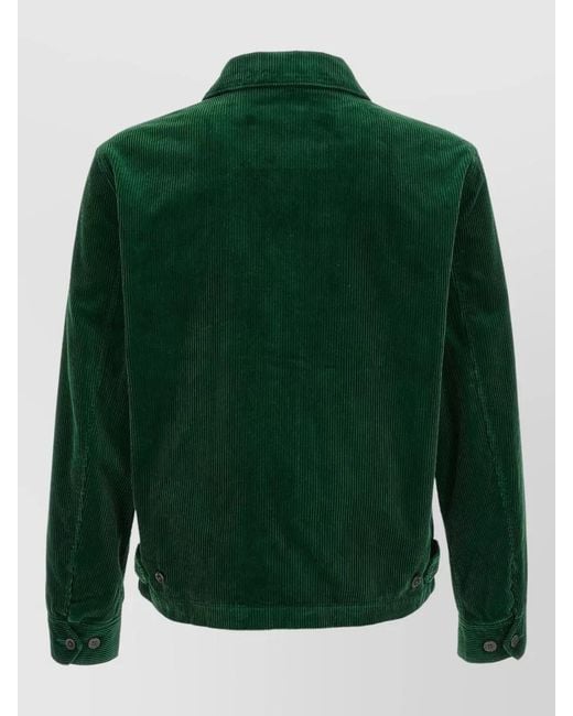 Polo Ralph Lauren Green Wynton Corduroy Jacket Side Pockets Hem for men