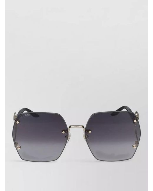 Gucci Multicolor Sunglasses Gg1562S 001 Hexagonal Gradient Lenses