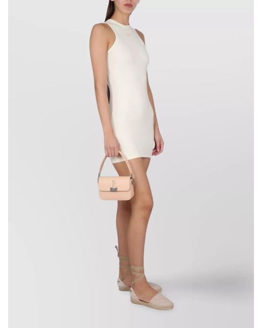 Off-White c/o Virgil Abloh White Logo Print Mini Dress