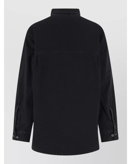 Entire studios Blue Cotton Shirt Jacket for men