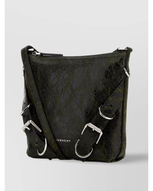 Givenchy Black Calf Leather Crossbody Bag for men