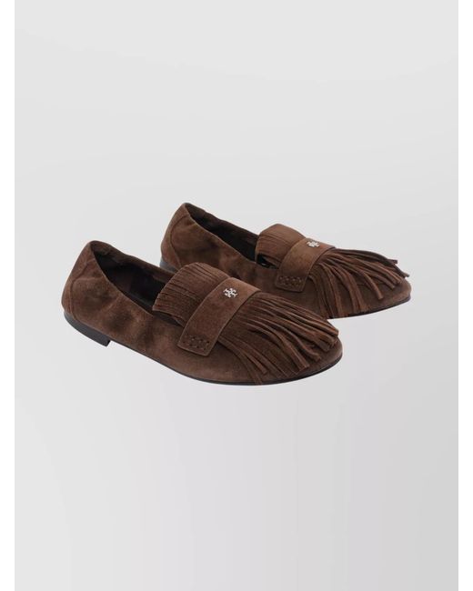 Tory Burch Multicolor Suede Fringe Loafers