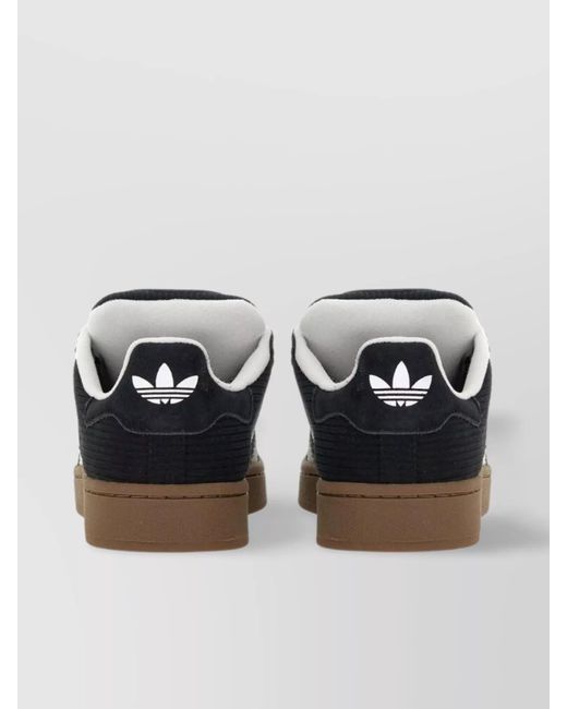 Adidas Originals Black Leather Low-Top Sneakers