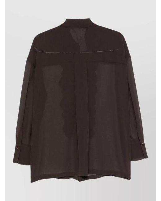 P.A.R.O.S.H. Brown Blouse