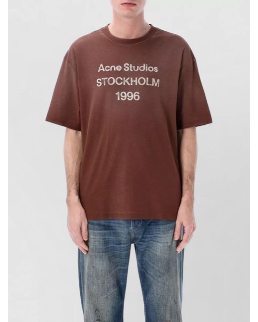 Acne Red Stockholm 1996 Cotton Oversized T-Shirt Shirt