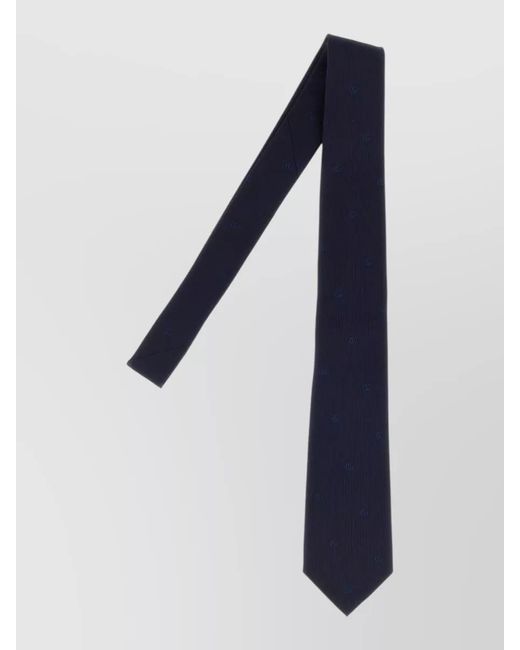 Gucci Blue Tie Standard Width Pointed Tip Design for men