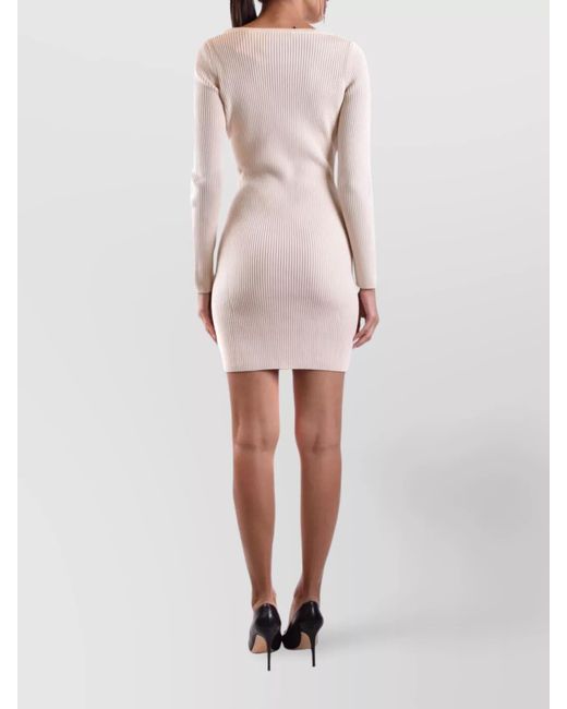 Moschino Pink Wool Mini Dress