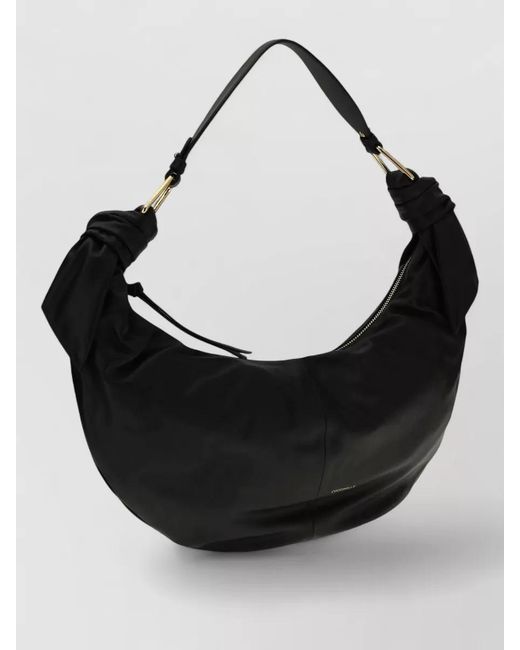 Coccinelle Black Calf Leather Shoulder Bag